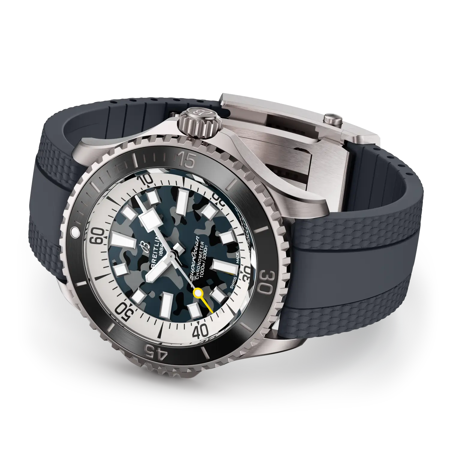 Breitling Superocean Automatic 46 Super Diver reference E10379351B1S1 with Black dial, Titanium case, rubber strap, bracelet or strap configuration view
