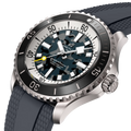 Breitling Superocean Automatic 46 Super Diver reference E10379351B1S1 with Black dial, Titanium case, rubber strap, three-quarter view