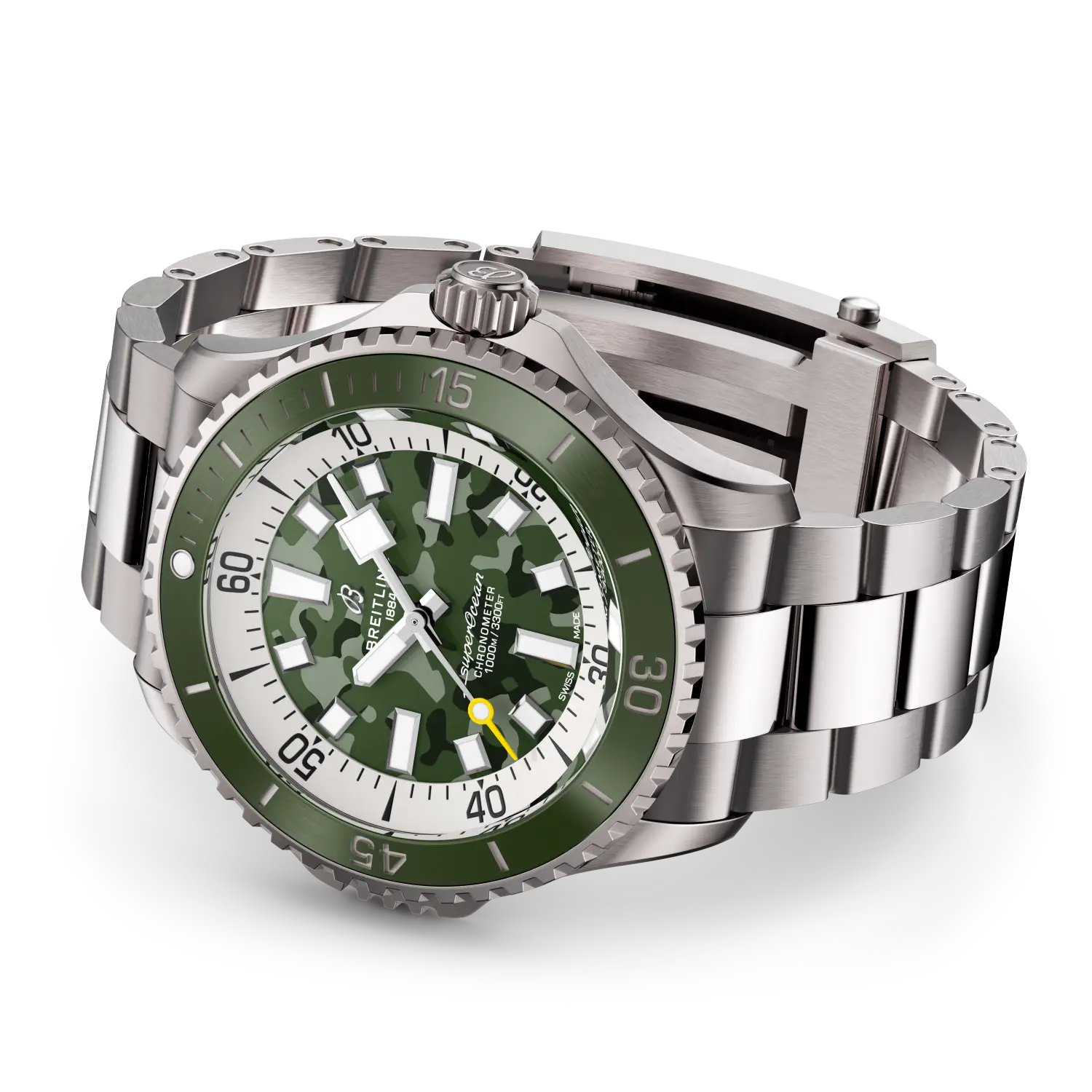 Breitling Superocean Automatic 46 Super Diver reference E10379D31L1E1 with Green dial, Titanium case, bracelet, bracelet or strap configuration view