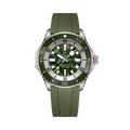 Breitling Superocean Automatic 46 Super Diver reference E10379D31L1S1 with Green dial, Titanium case, rubber strap, front view