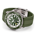 Breitling Superocean Automatic 46 Super Diver reference E10379D31L1S1 with Green dial, Titanium case, rubber strap, bracelet or strap configuration view