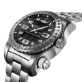 Breitling Emergency reference E76325221B1E1 with Black dial, Titanium case, bracelet, three-quarter view