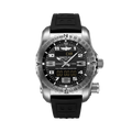 Breitling Emergency reference E76325221B1S1 with Black dial, Titanium case, rubber strap, front view