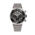 Breitling Super Chronomat B01 44 reference EB0136251M1E1 with Anthracite dial, Titanium case, bracelet, front view