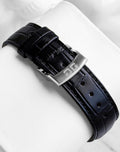 Glashütte Original PanoMaticLunar black alligator leather strap and folding clasp