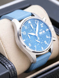 IWC IW388117 light blue dial and case side view
