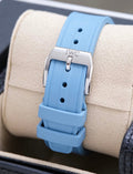 IWC IW388117 light blue rubber strap and stainless-steel buckle