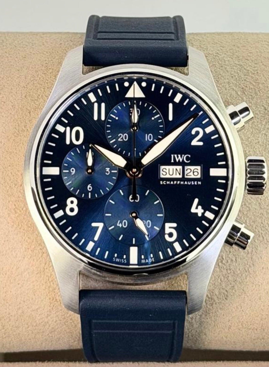 IWC Pilot’s Watch Chronograph 41 Le Petit Prince IW388120 front view