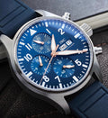 IWC Pilot’s Watch Chronograph 41 Le Petit Prince IW388120 blue dial hero view