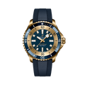 Breitling Superocean Automatic 44 reference N173761A1C1S1 with Blue dial, Bronze case, rubber strap, front view