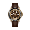 Breitling Superocean Automatic 44 reference N17376201Q1S1 with Brown dial, Bronze case, rubber strap, front view
