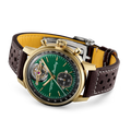 Breitling Top Time B21 Ford Mustang reference NB21251A1L1X1 with Green dial, Bronze case, calfskin strap, bracelet or strap configuration view