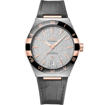 Omega Constellation 41mm Grey Dial Steel and Sedna Gold Leather Strap 131.23.41.21.06.001 UNWORN 2026