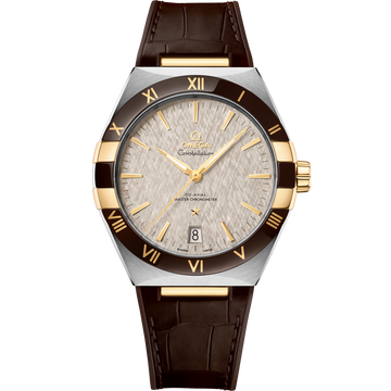 Omega Constellation 41mm Grey Dial Steel and Yellow Gold Leather Strap 131.23.41.21.06.002 UNWORN 2026