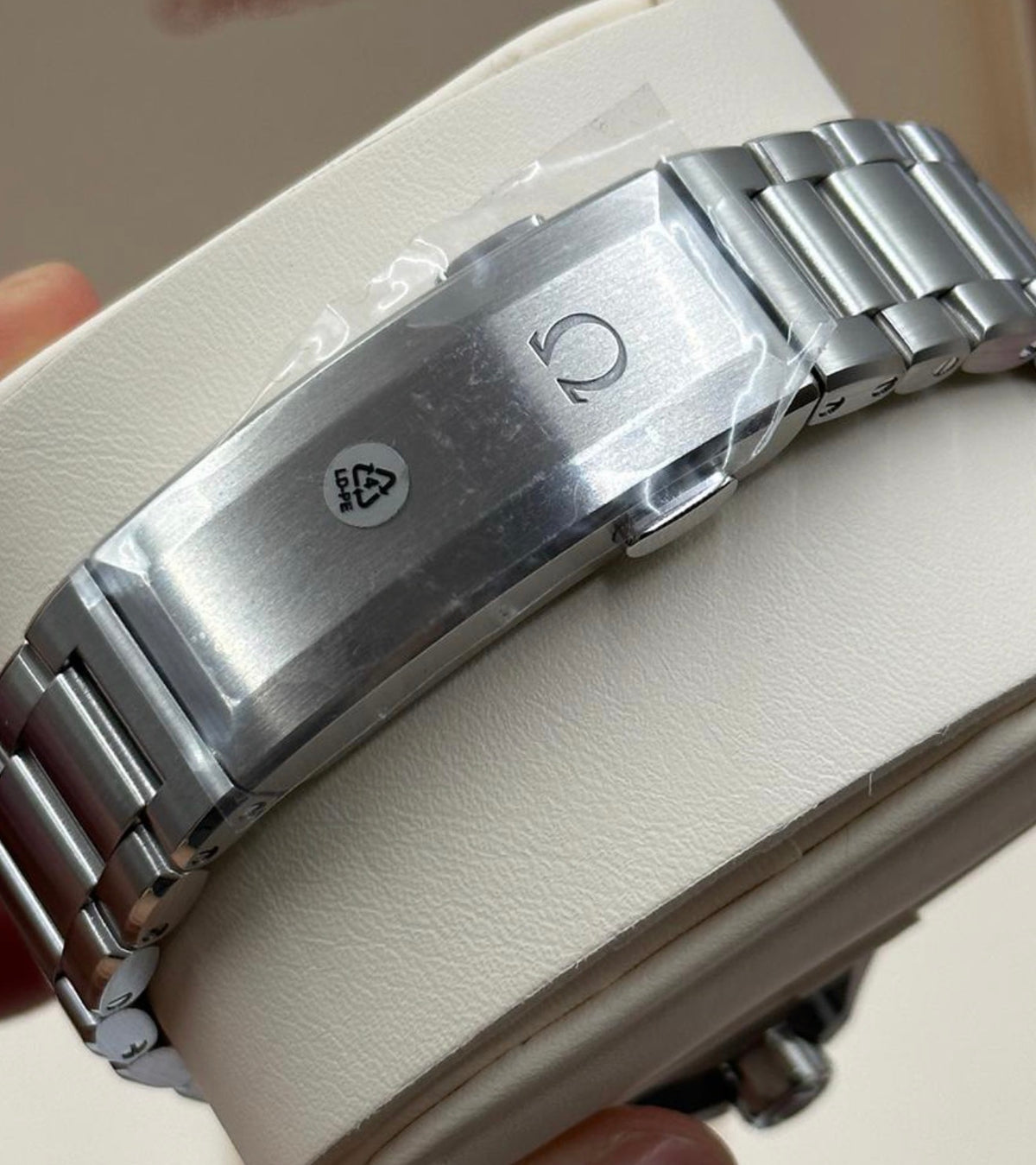 Omega Ultra Deep 215.30.46.21.04.001 bracelet clasp with protective covering