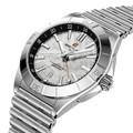 Breitling Chronomat Automatic GMT 40 Erling Haaland reference P323982A1F1A1 with Meteorite dial, Stainless steel & platinum case, bracelet, three-quarter view