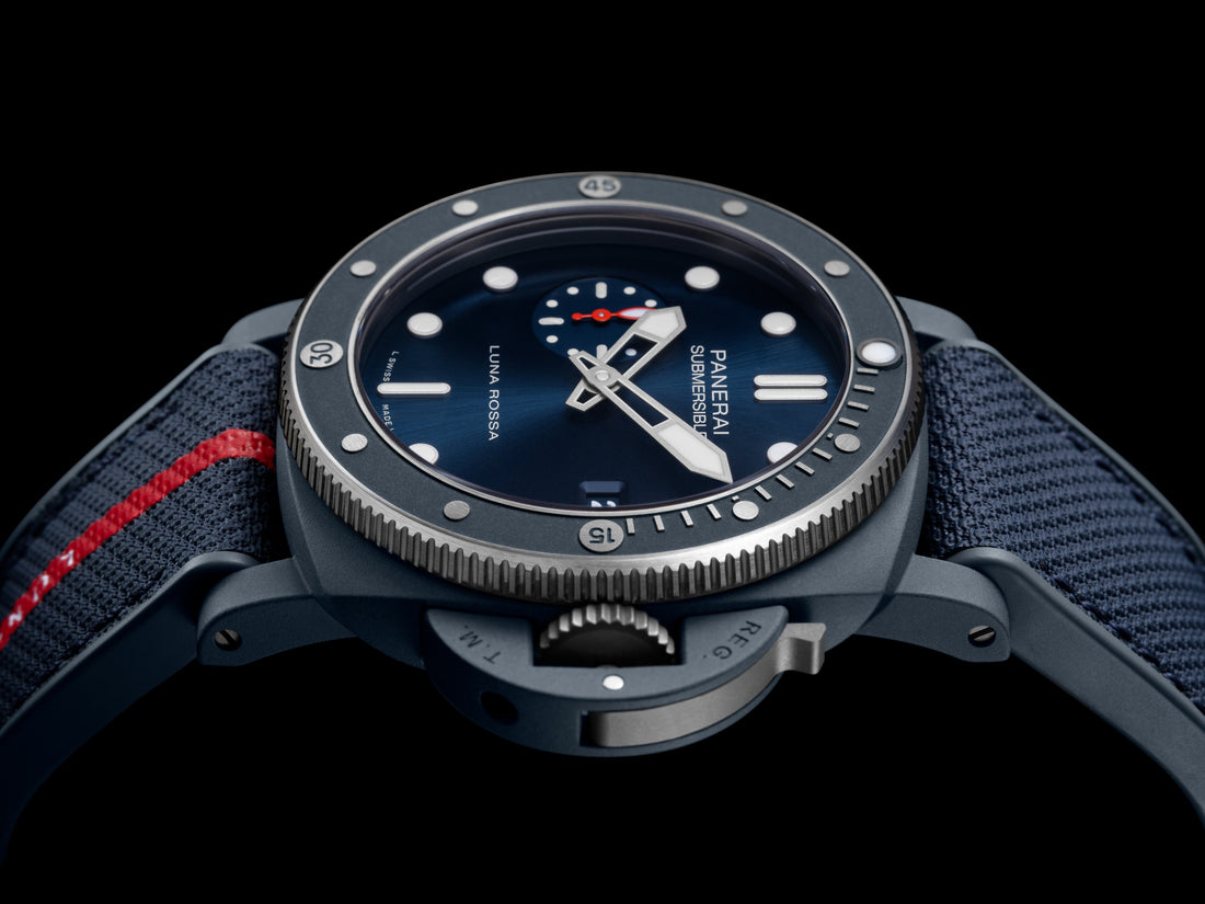 Panerai Luminor Submersible Quaranta Steel DLC BiTempo Luna Rossa Blue Dial PAM01466