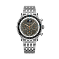 Breitling Navitimer B19 Chronograph 43 Perpetual Calendar reference PB1921251B1A1 with Anthracite dial, Stainless steel & platinum case, bracelet, front view