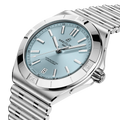 Breitling Chronomat B31 Automatic 40 reference PB3114101C1A1 with Ice blue dial, Stainless steel & platinum case, bracelet, three-quarter view