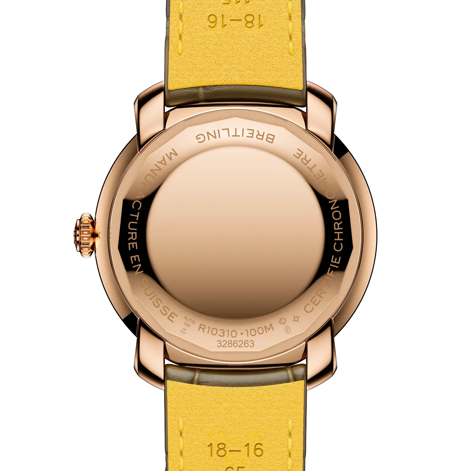 Caseback view of Breitling Lady Premier Automatic 36 reference R10310121Q1P1