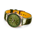Breitling Navitimer Automatic 36 reference R17327371L1P1 with Green dial, 18k red gold case, alligator strap, bracelet or strap configuration view