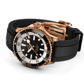 Breitling Superocean Automatic 42 reference R17375211B1S1 with Black dial, 18k red gold case, rubber strap, bracelet or strap configuration view