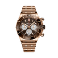 Breitling Super Chronomat B01 44 reference RB0136E31Q1R1 with Brown dial, 18k red gold case, bracelet, front view