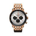 Breitling Navitimer B01 Chronograph 46 reference RB0137241G1R1 with Cream dial, 18k red gold case, bracelet, front view