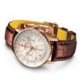 Breitling Navitimer B01 Chronograph 41 reference RB0139211G1P1 with Cream dial, 18k red gold case, brown alligator strap, bracelet or strap configuration view