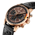 Breitling Top Time B01 reference RB01761A1Q1X1 with Bronze dial, 18k red gold case, calfskin strap, three-quarter view