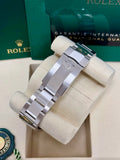 Unworn 2026 Rolex Datejust 41 126334-0037, new bright blue Roman dial, fluted bezel and Oyster bracelet — Oyster bracelet and clasp