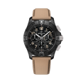 Breitling Avenger B01 Chronograph 42 Night Mission reference SB0146101B1X1 with Carbon dial, Ceramic case, calfskin strap, front view