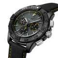 Breitling Avenger B01 Chronograph 44 Night Mission Bloodhounds reference SB01472A1B1X1 with Anthracite dial, Ceramic case, calfskin strap, three-quarter view