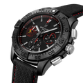 Breitling Avenger B01 Chronograph 44 Night Mission Dust Devils reference SB01473A1B1X1 with Black dial, Ceramic case, calfskin strap, three-quarter view