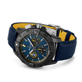 Breitling Avenger B01 Chronograph 44 Night Mission US Naval Academy reference SB01474A1C1X1 with Blue dial, Ceramic case, calfskin strap, bracelet or strap configuration view