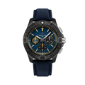 Breitling Avenger B01 Chronograph 44 Night Mission US Naval Academy reference SB01474A1C1X1 with Blue dial, Ceramic case, calfskin strap, front view