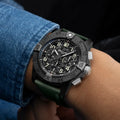 Breitling Super Avenger B01 Chronograph 46 Night Mission reference SB0148101B1X1 with Carbon dial, Ceramic case, calfskin strap, on-wrist view