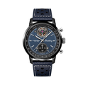 Breitling Top Time B21 Shelby Cobra reference SB21251A1C1X1 with Blue dial, Ceramic case, calfskin strap, front view