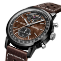 Breitling Top Time B21 Chevrolet Corvette reference SB21252A1Q1X1 with Walnut burl dial, Ceramic case, calfskin strap, three-quarter view