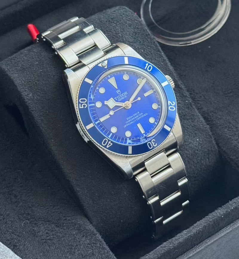 Tudor Black Bay 58 Blue reference M79030B-0001 on steel bracelet