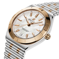 Breitling Chronomat Automatic 36 reference U10320101A1U1 with Mother-of-pearl dial, Stainless steel & 18k red gold case, bracelet, three-quarter view