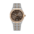 Breitling Chronomat Automatic 36 reference U10320591Q1U1 with Brown dial, Stainless steel & 18k red gold case, bracelet, front view