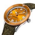 Breitling Superocean Heritage '57 Highlands reference U10340281I1A1 with Mustard dial, Stainless steel & 18k red gold case, bracelet, three-quarter view