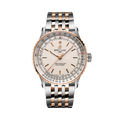 Breitling Navitimer Automatic 41 reference U17329F41G1U1 with Cream dial, Stainless steel & 18k red gold case, bracelet, front view