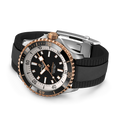 Breitling Superocean Automatic 42 reference U17375211B1S1 with Black dial, Stainless steel & 18k red gold case, rubber strap, bracelet or strap configuration view