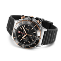 Breitling Super Chronomat B01 44 reference UB0136251B1S1 with Black dial, Stainless steel & 18k red gold case, black rubber strap, bracelet or strap configuration view