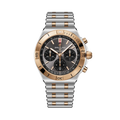 Breitling Chronomat B01 Chronograph 42 reference UB0158101B1U1 with Anthracite dial, Stainless steel & 18k red gold case, bracelet, front view