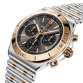 Breitling Chronomat B01 Chronograph 42 reference UB0158101B1U1 with Anthracite dial, Stainless steel & 18k red gold case, bracelet, three-quarter view