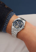 Vacheron Constantin Overseas Perpetual Calendar Ultra-Thin Skeleton 41.5 mm 4300V/220G-B946 — three-quarter view