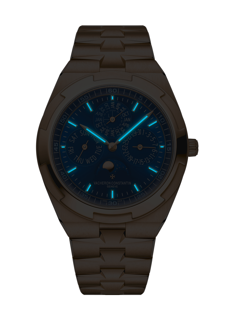 Vacheron Constantin Overseas Perpetual Calendar Ultra-Thin 41.5 mm 4300V/220R-B509 — night view